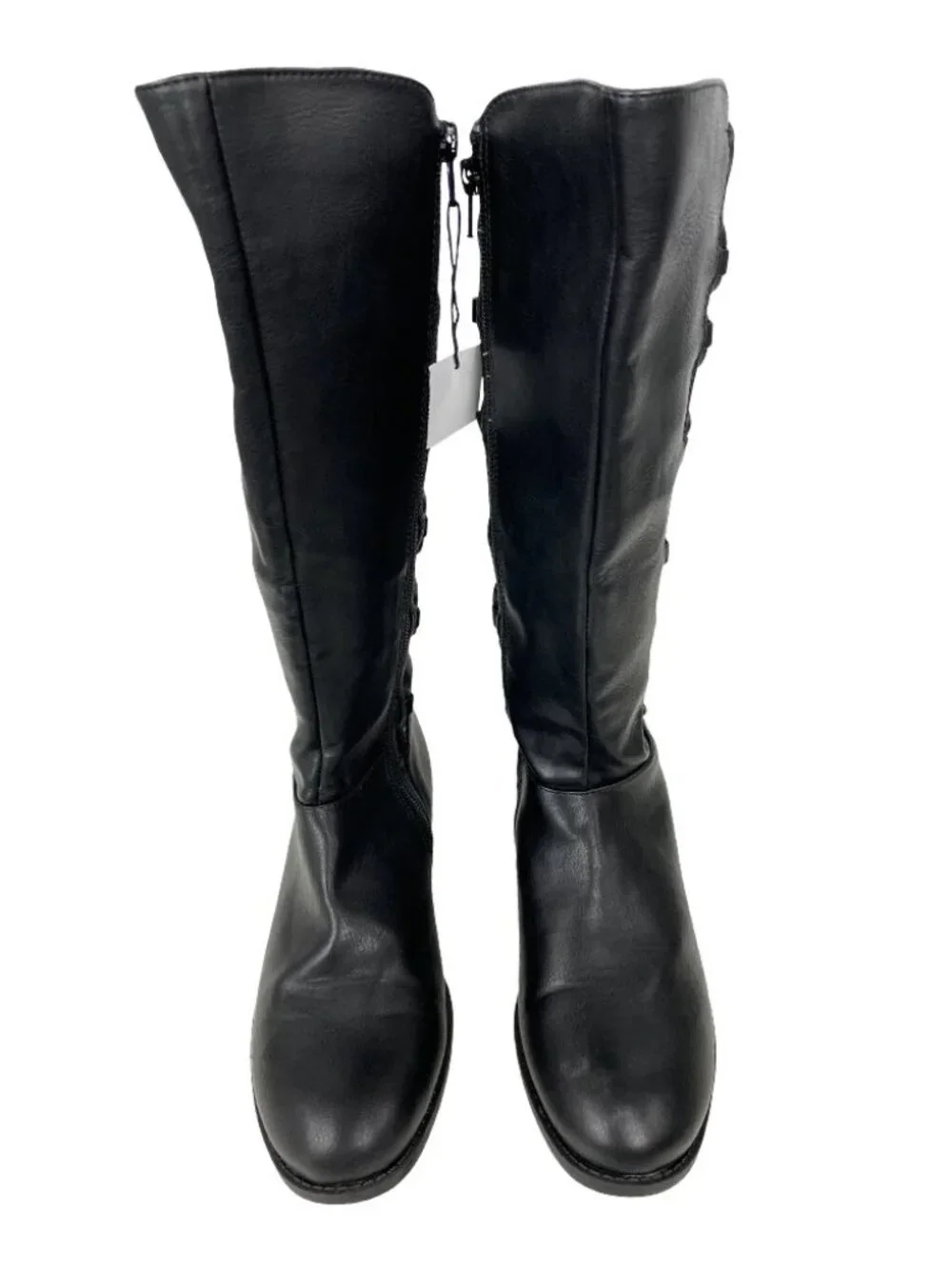 Brash Girls Joanne Black Glitter Knee High Boots Size 3